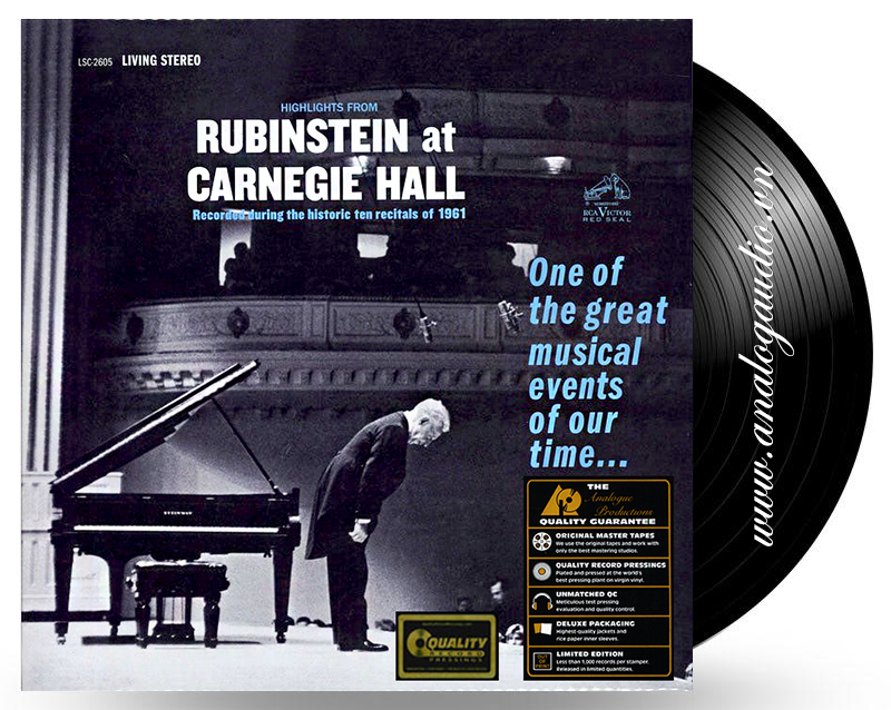 Highlights From Rubinstein At Carnegie Hall